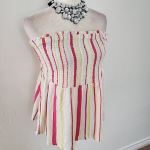 TORRID BLOUSE MULTICOLOR SLEEVELESS SIZE 1(1X)